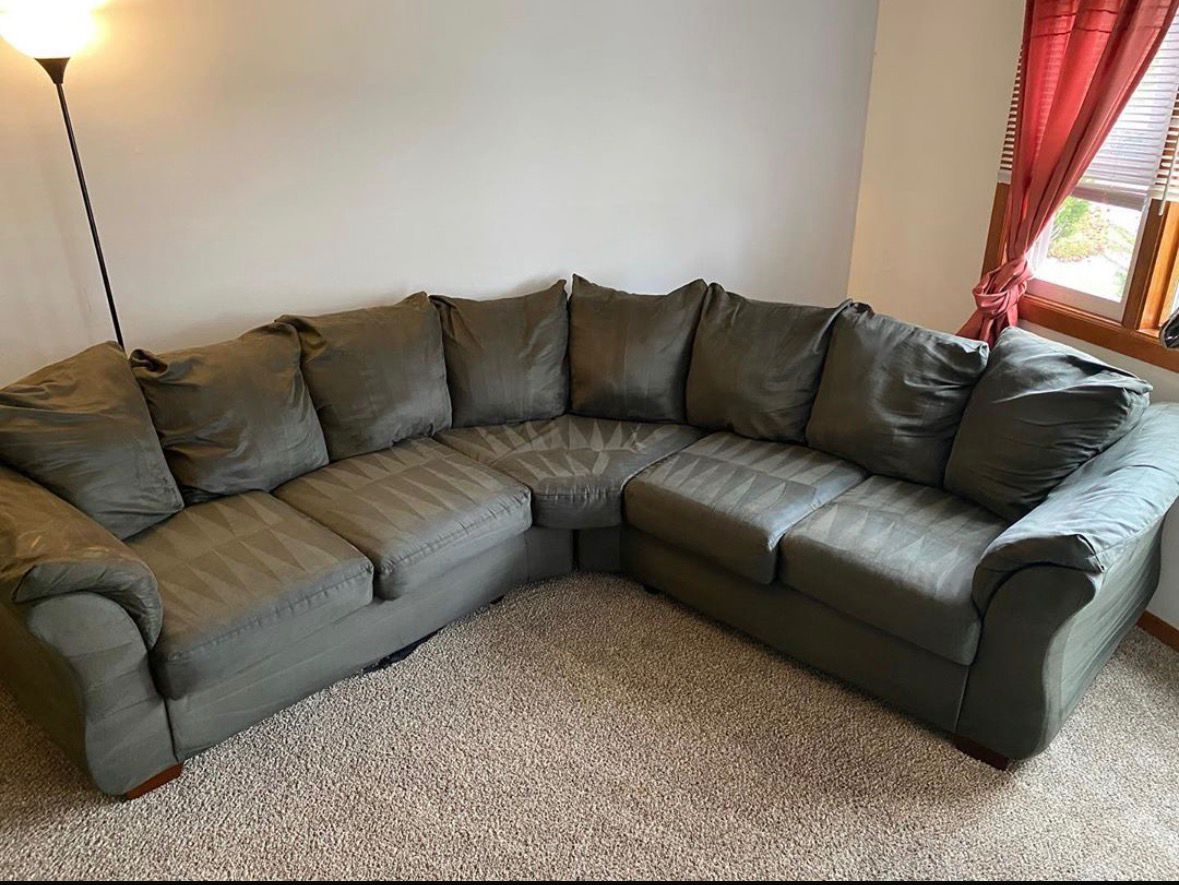 Sectional Sofa Deep Clean — after cleaning